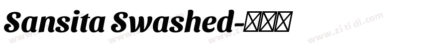 Sansita Swashed字体转换